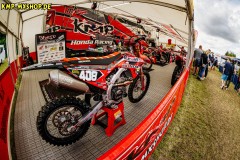 Tensfeld , 140724 , ADAC MX Masters

Im Bild: Die Maschine von Scott Smulders ( Niederlande / Honda / KMP Honda Racing powered by Krettek ) beim ADAC MX Youngster Cup

Foto: Steve Bauerschmidt